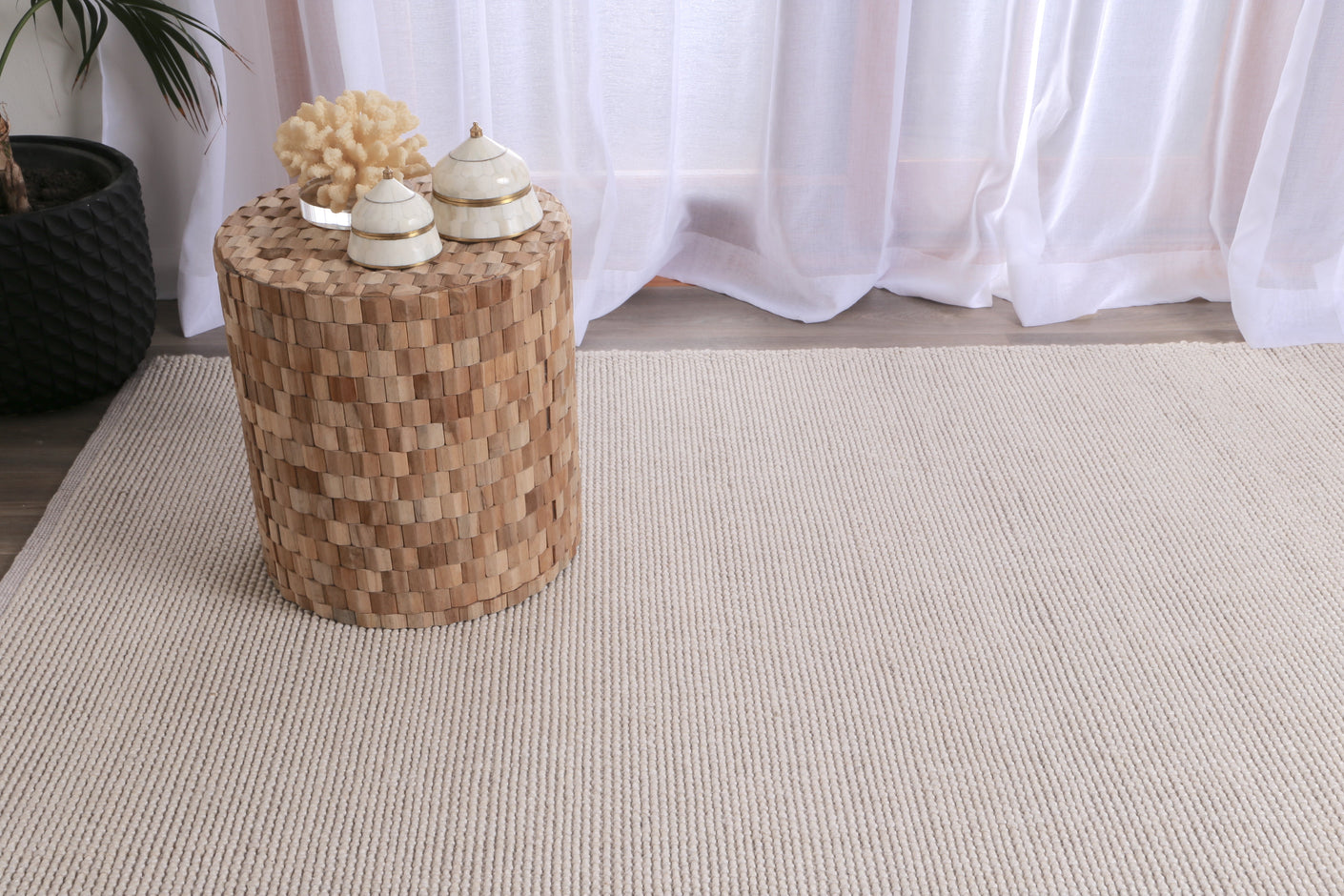 Astro Ivory Wool Rug